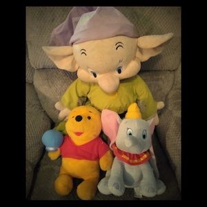 Disney cartoon characters stuffed animals